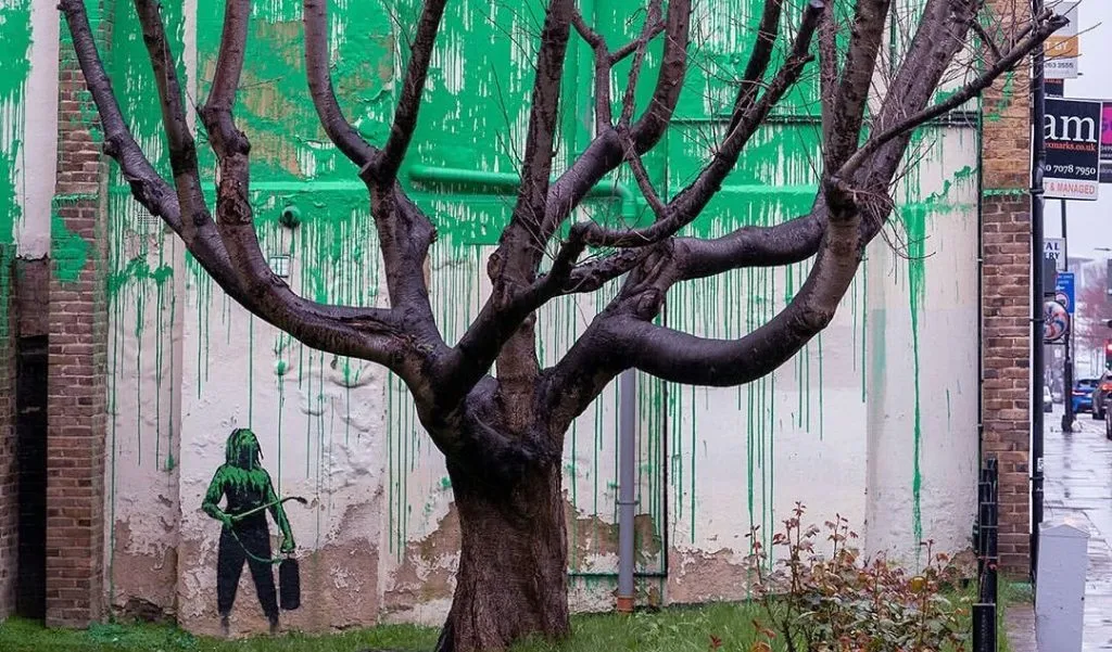 New Banksy Mural Springs Up in London