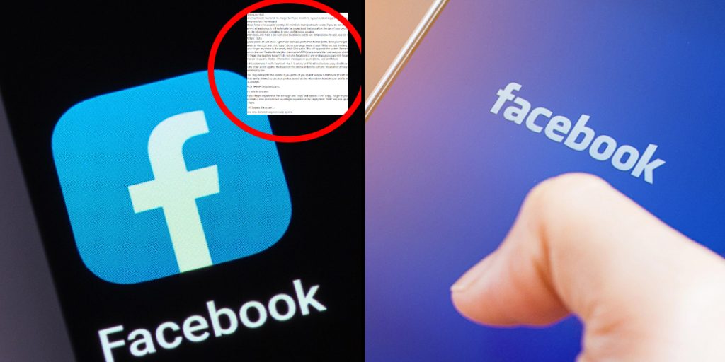 Stop sharing this text on Facebook now