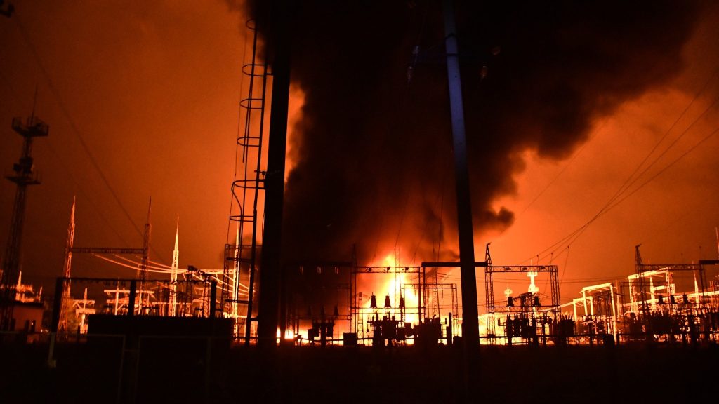 Explosions Rock Russian Military Fuel Depot After Overnight Attack
