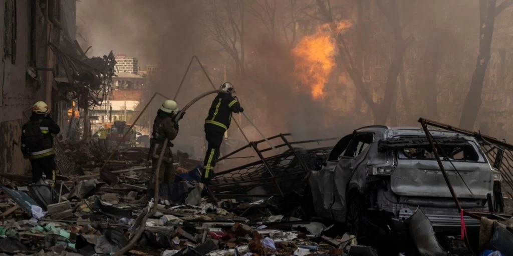 PHOTOS: Kharkiv Hit by Guided Bombs, Attack Injures 13 People