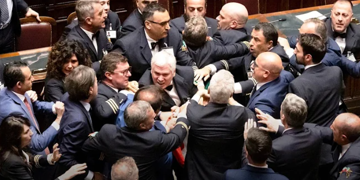 VIDEO: Parliament Erupts in Violence: Eleven MPs Suspended