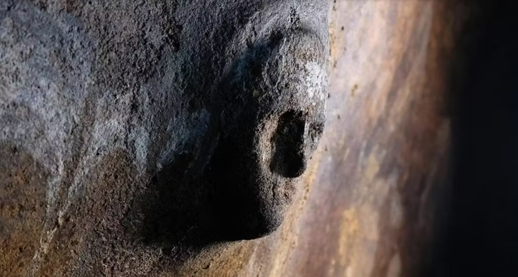 Mysterious Stone Face Found Beneath Roman Villa