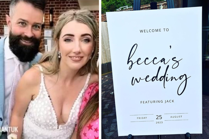 Viral wedding sign sparks debate: Hilarious or in poor taste?