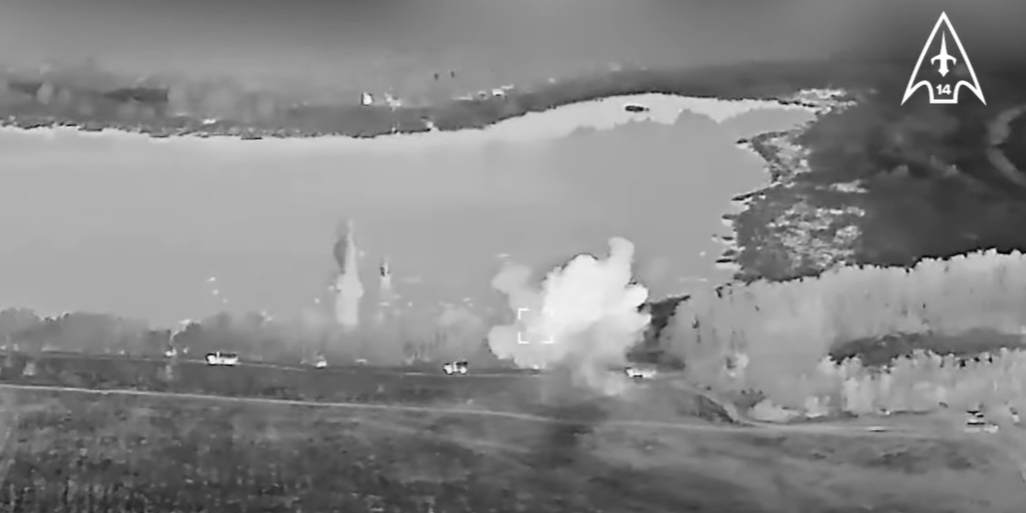 Himars Explosion UAV Battalion Hits Russian Convoy with HIMARS in Donetsk Region ...
