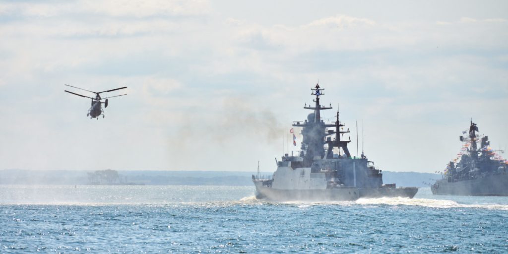 Ukraine Reports Sinking Russian Warship with Sea Drones