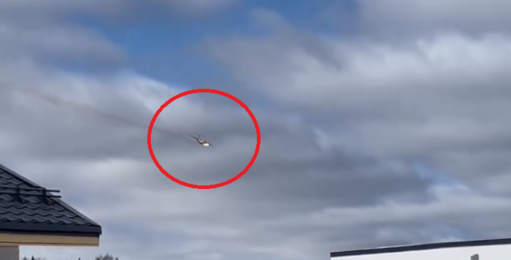Video: Russian Military Plane Engulfed in Flames Crashes Near Moscow