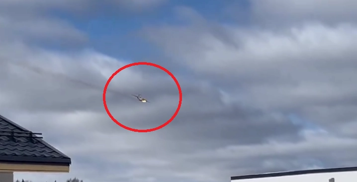 Video: Russian Military Plane Engulfed in Flames Crashes Near Moscow