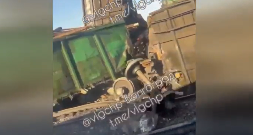 Cargo Train Derailed in Russia Due to Drone Attack