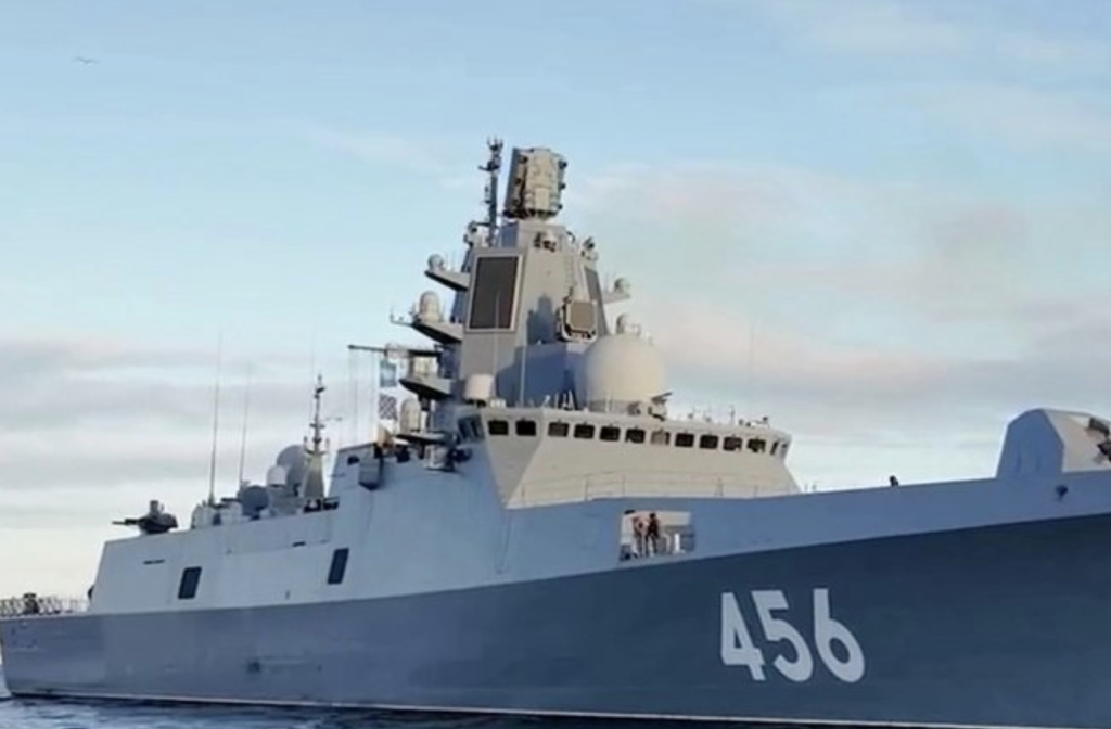 Russian Warship Armed with Hypersonic Missiles Heads for the Atlantic