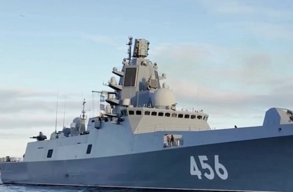 Russian Warship Armed with Hypersonic Missiles Heads for the Atlantic