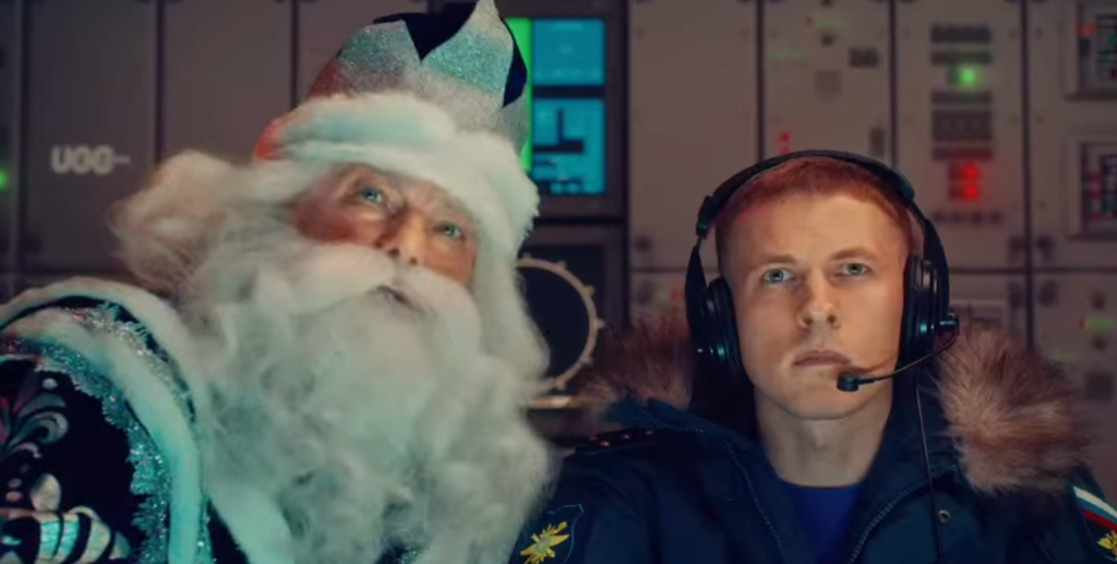 Russian Propaganda Depicts NATO Santa Shot Down Over Moscow