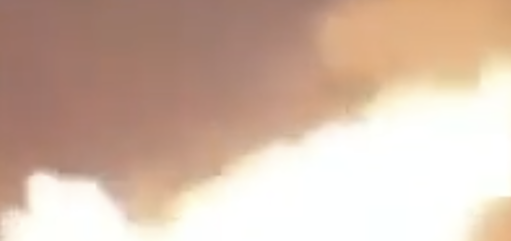 VIDEO: Russian Oil Depot Ablaze After Ukrainian Drone Strike