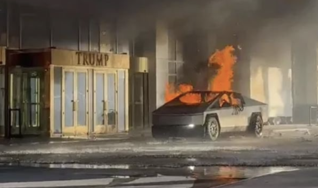 FBI Investigates Tesla Cybertruck Explosion Outside Trump Hotel