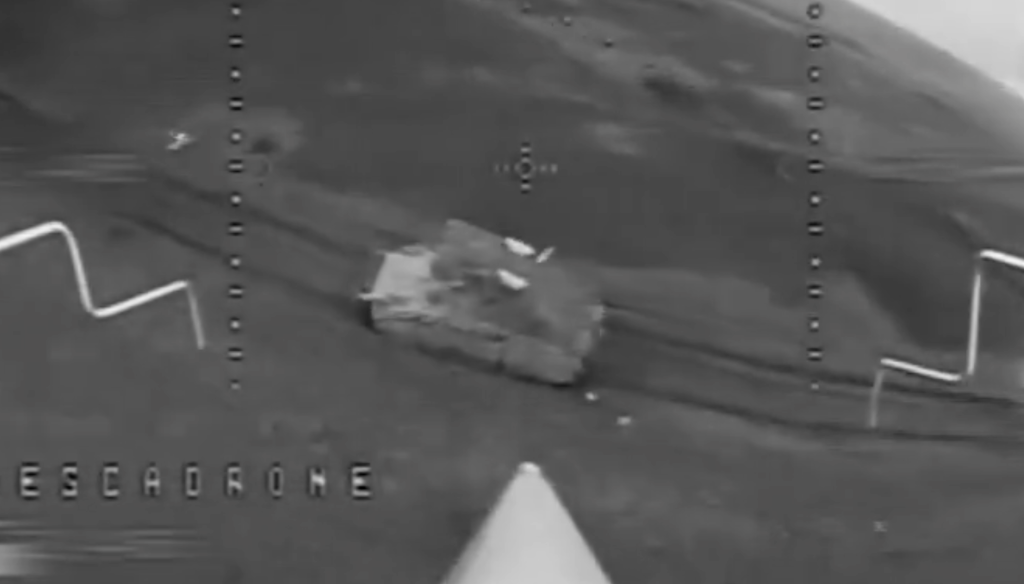 Ukrainian Kamikaze Drones Target Russian Armored Convoy in Night Raid