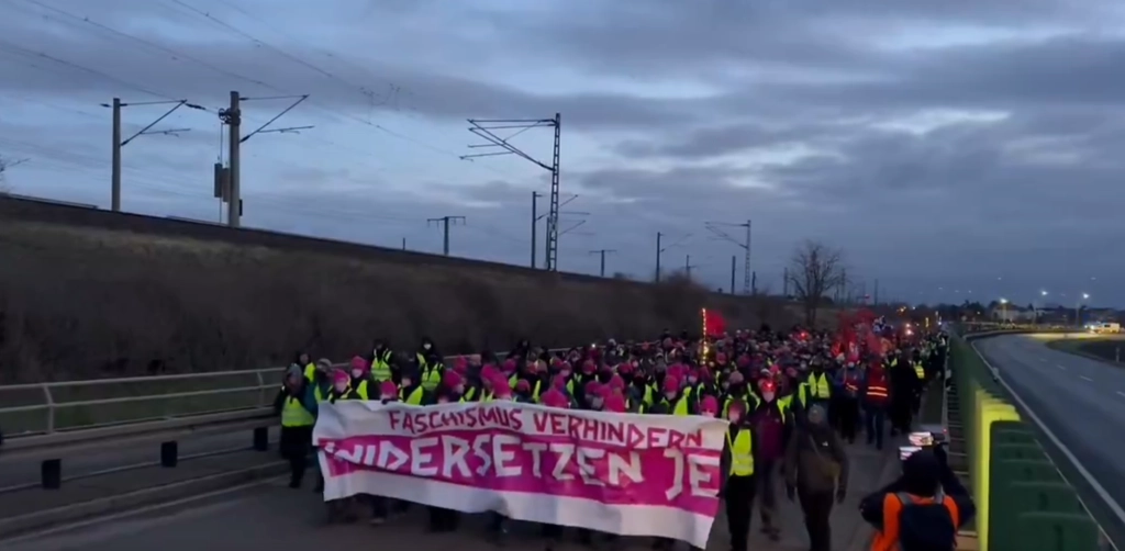 Protesters Delay Far-Right AfD Congress in Eastern Germany