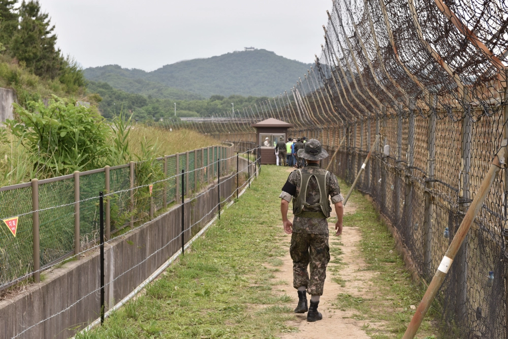 North Korea Blocks Blown-Up Border Roads with Giant Dirt Mounds