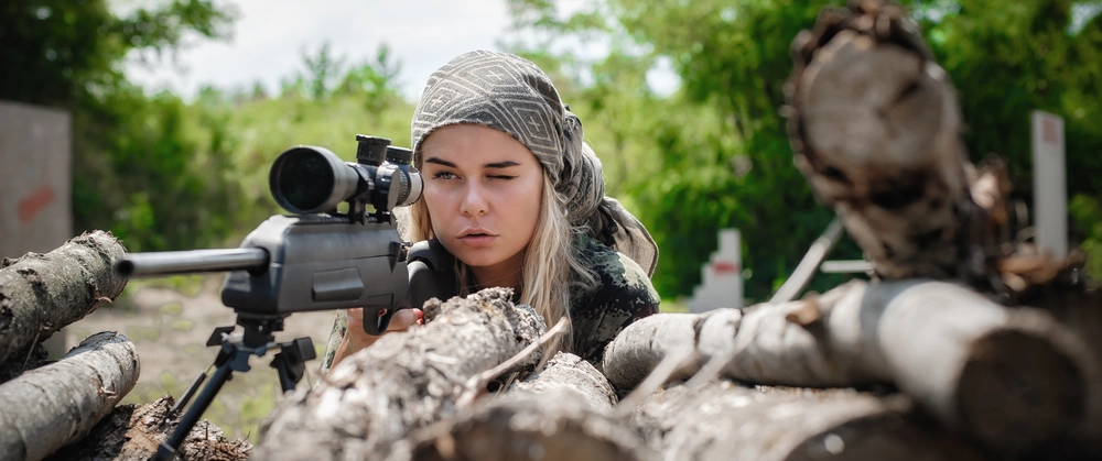 Lipstick and Kalashnikovs –  Young Ukrainian women take up arms against Russian forces