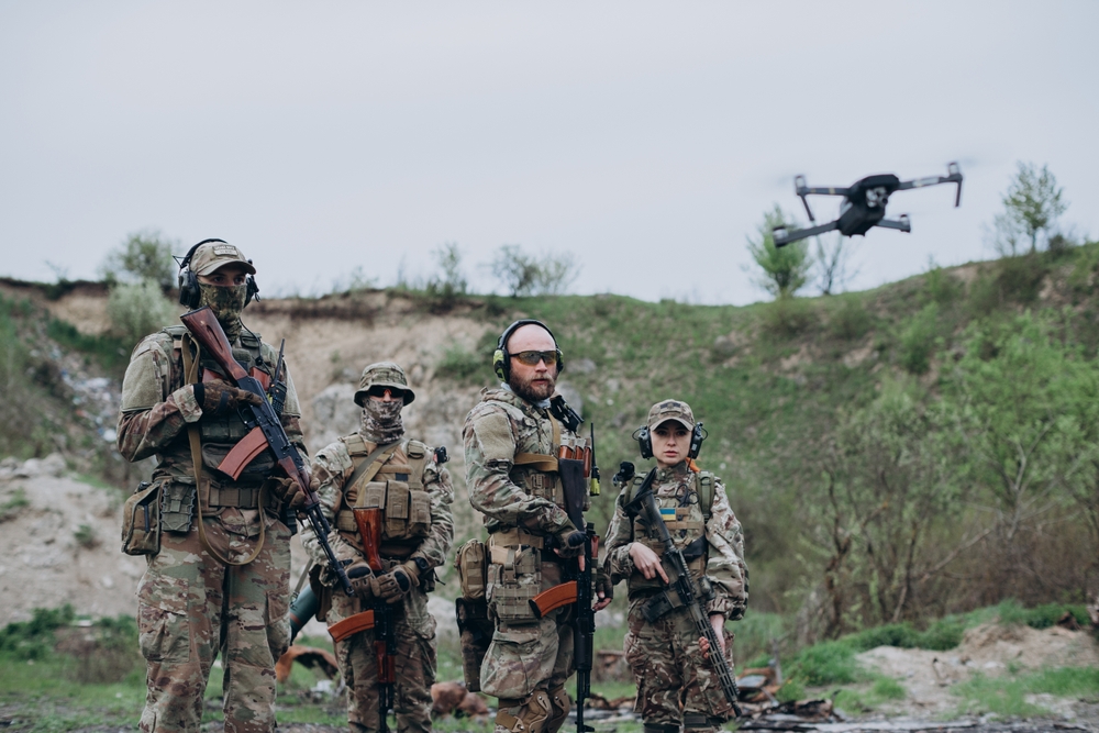 Ukrainian Forces Destroy Russian Firing Points Using Drones