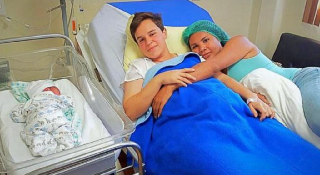 This couple appears to be like any other parents, but a closer look reveals something unusual