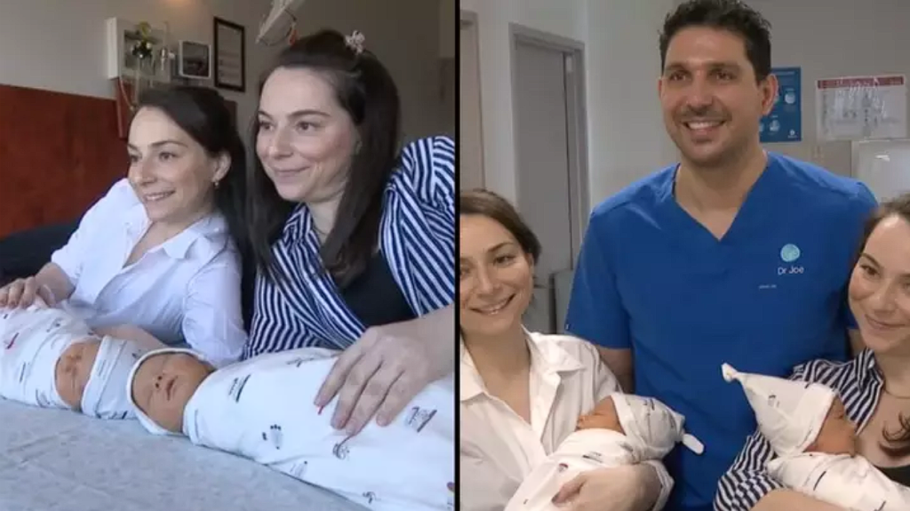Twins experience synchronized motherhood in the same hospital