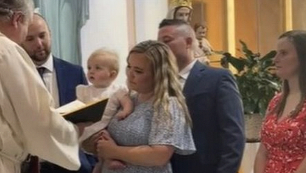 Video goes viral: Little boy accidentally disrupts his own baptism