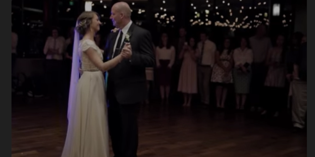 Father-daughter dance at wedding takes unexpected turn, leaving guests screaming in delight