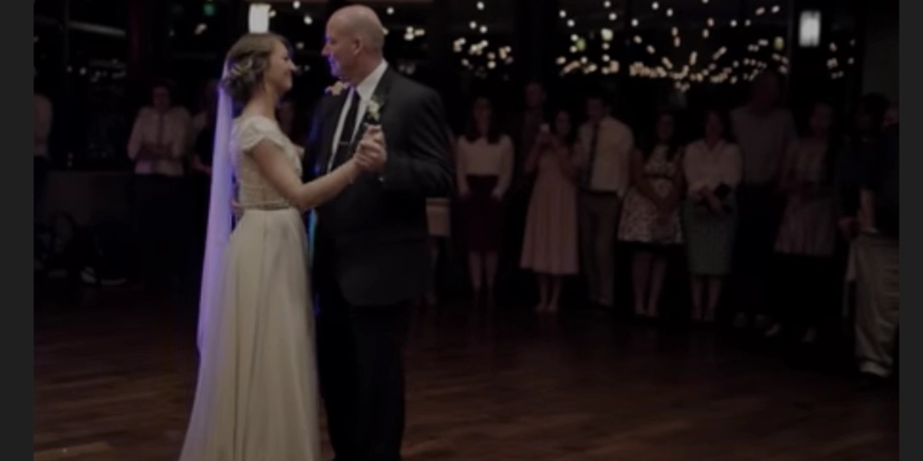 Father-daughter dance at wedding takes unexpected turn, leaving guests screaming in delight