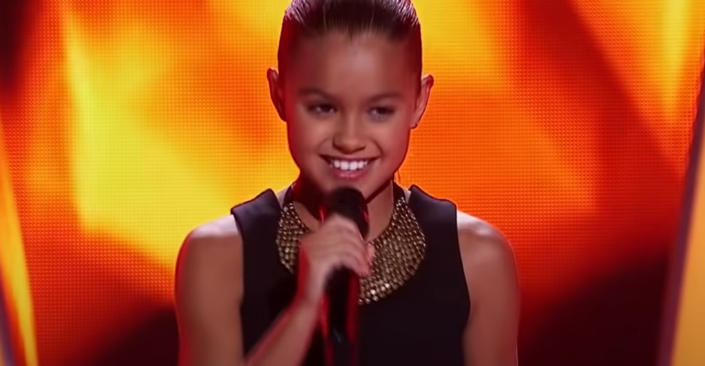 Nervous 10-year-old Alexa takes the stage: When she opens her mouth, judges go wild