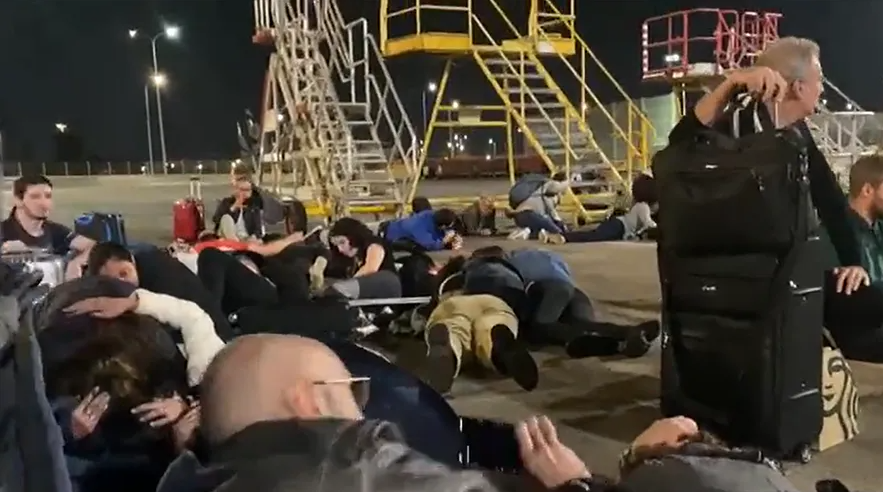 CNN reporter shares harrowing footage of panic at Tel Aviv Airport