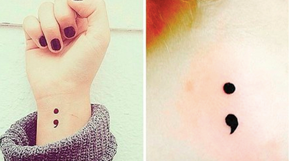 The touching reason young people are drawing semicolons on their wrists