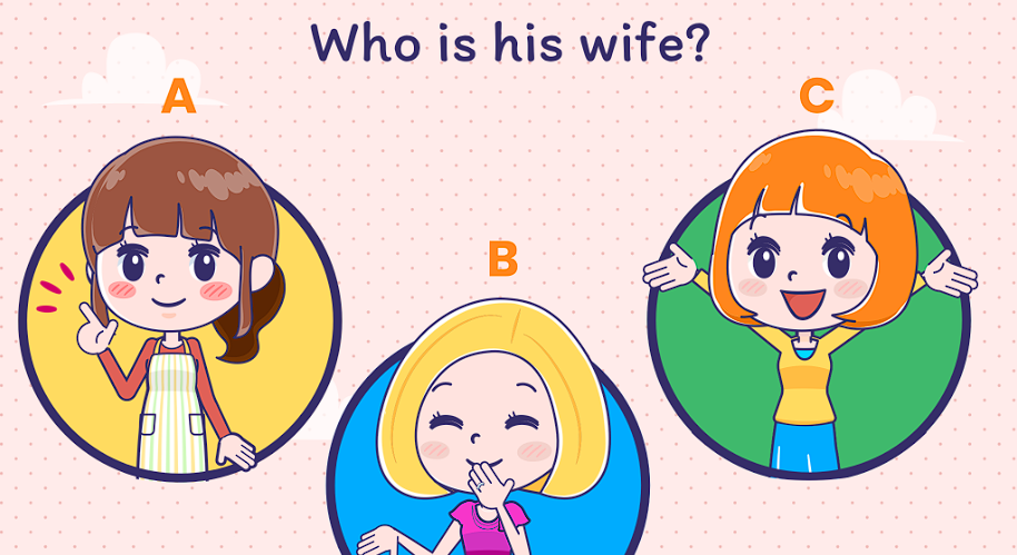 Only the smartest can solve this brain puzzle: Who is his wife?