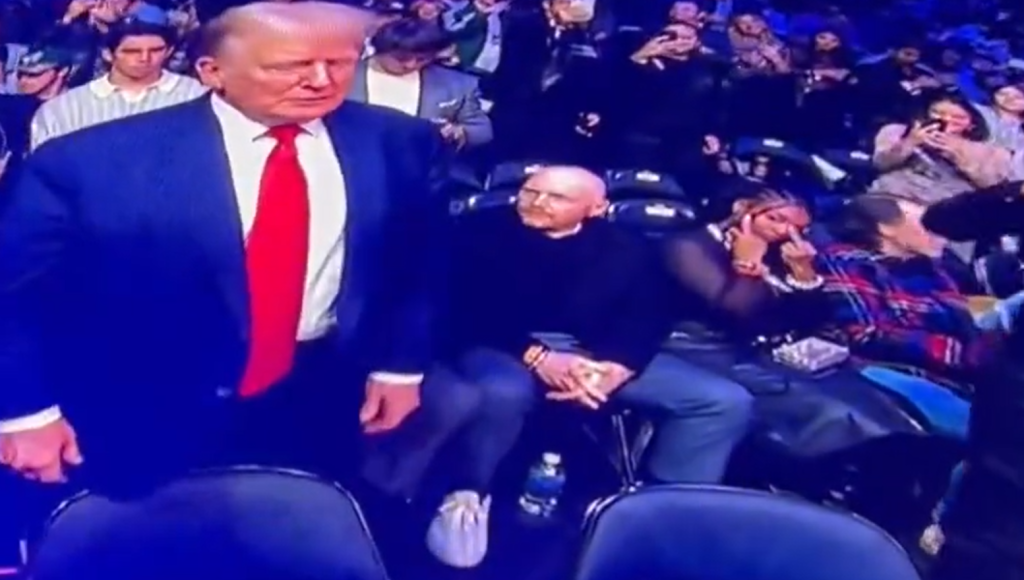 Trump greeted with double middle fingers by Bill Burr’s Wife