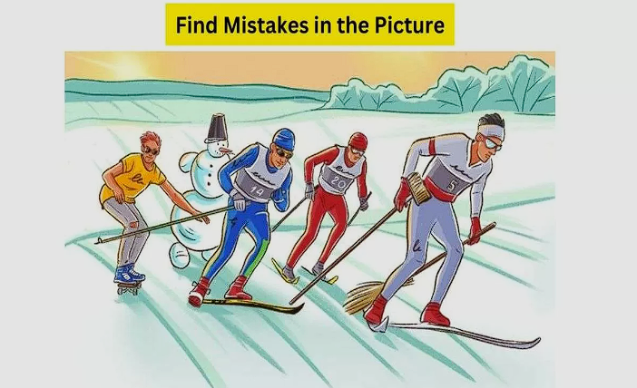 Can you spot the 4 errors in this snow-filled picture in 20 Seconds? Let’s go