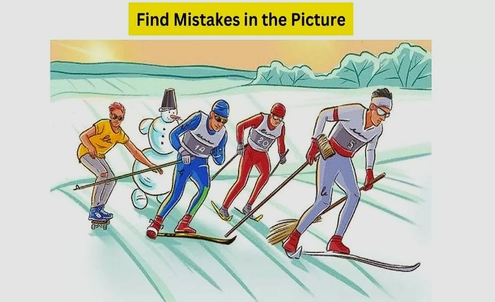 Can you spot the 4 errors in this snow-filled picture in 20 Seconds? Let’s go