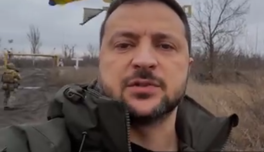 Frontline Footage: Zelensky Stands with Troops in Battle-Scarred Avdiivka