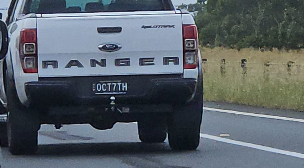 Australian Car Owner Required to Change License Plate: “OCT7TH” Deemed Offensive