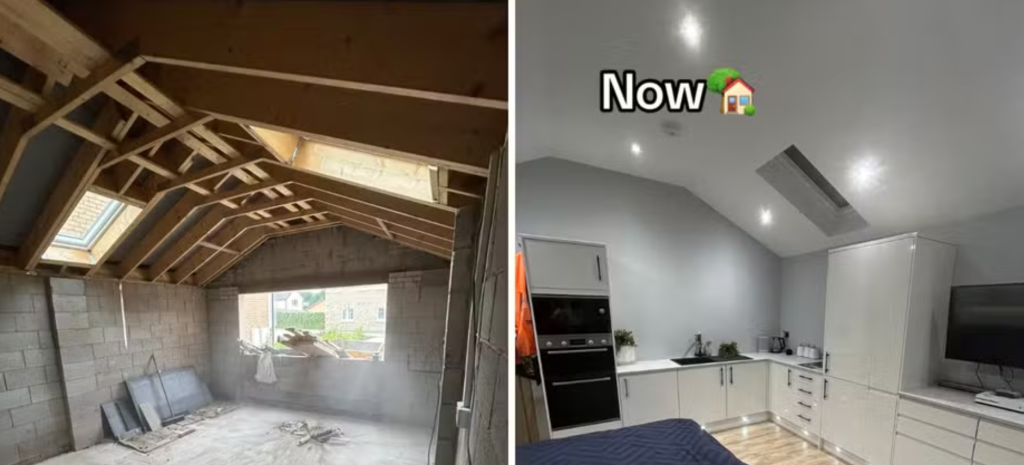 Young Man Aged Just 18 Transforms Garage Into Complete Apartment With His Own Hands