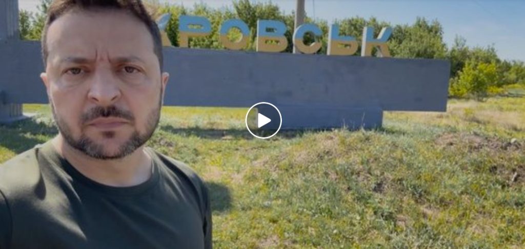 Video:  Ukrainian President Zelensky Visits Frontline