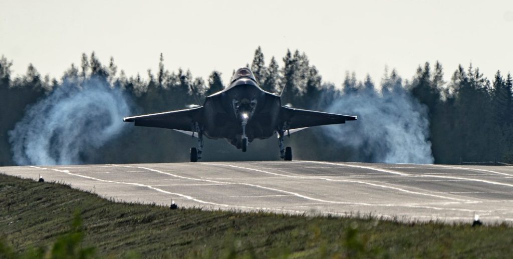 U.S. F-35 Fighter Jets Land on NATO Highway in Historic First
