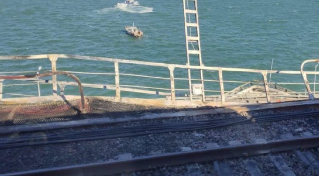 Russian Repairs Insufficient as Crimean Bridge Parts Begin to Collapse