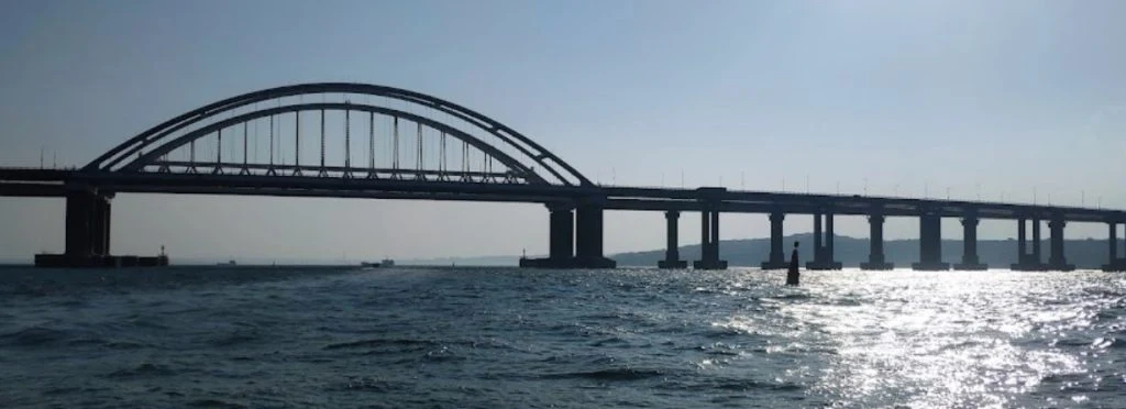 Russia Builds Unknown Structure Near Crimean Bridge, Says Ukrainian Navy