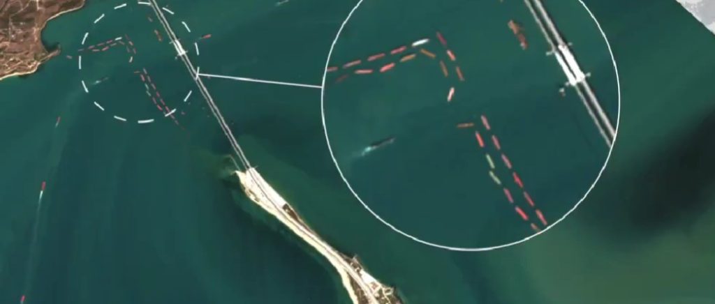 Satellite Images Show Crimea Bridge Transformed into Fortress
