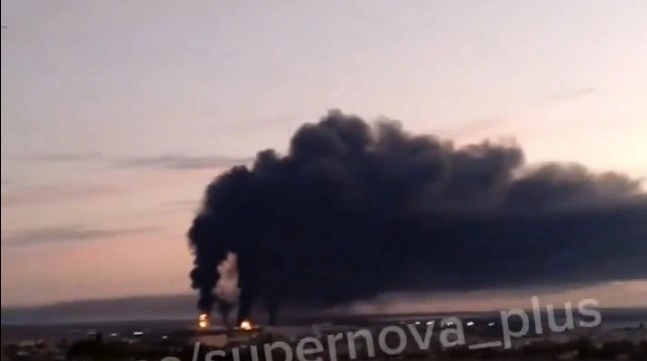 Ukraine Strikes Crimea’s Largest Oil Terminal, Setting It Ablaze