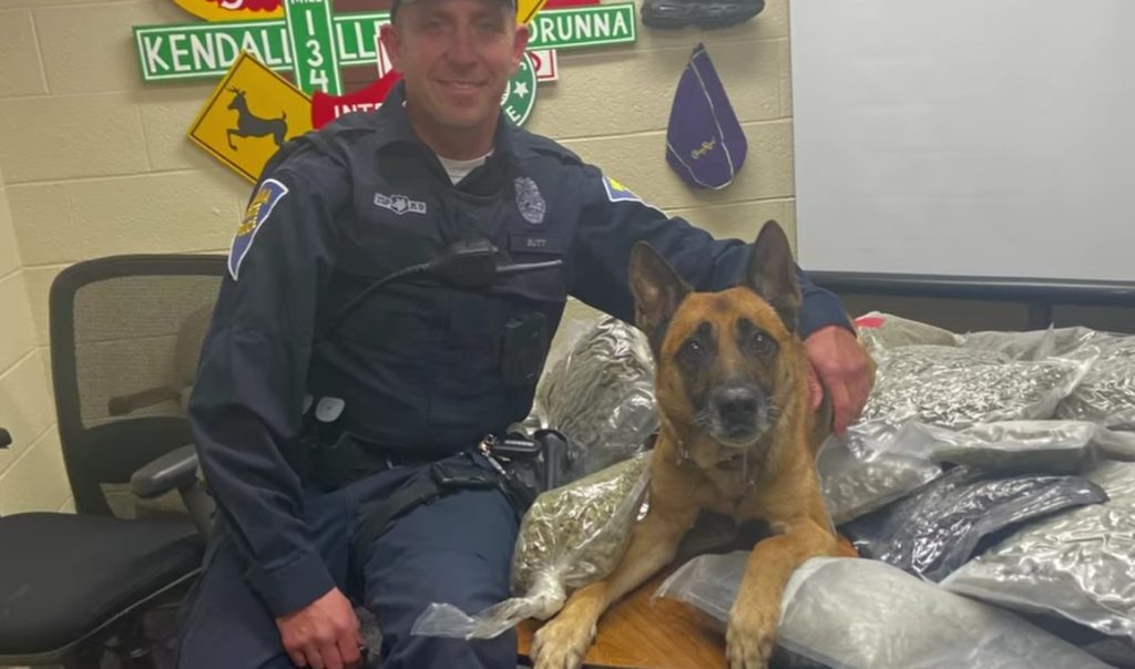 Police Dog Hangs Up His Badge and Retires After Long Career