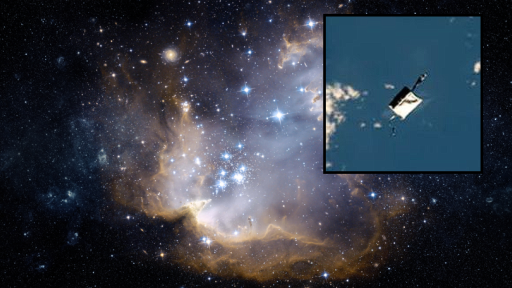 A Toolbox Orbiting 400 km Above Earth’s Surface Can Be Spotted with Binoculars