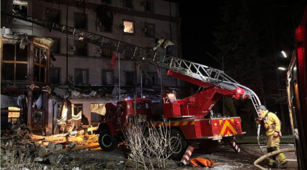 PHOTOS: Russian Missile Attack on Ukrainian Hotel Kills Four