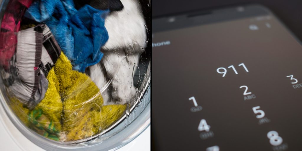 78-year-old man emptied his washing machine – Then he had to call the police again
