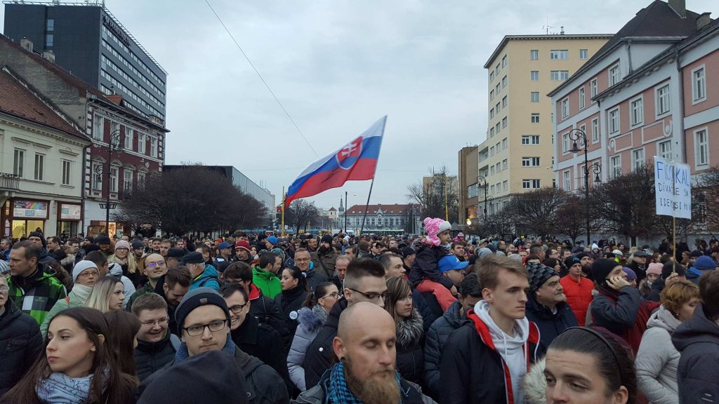 “We Will Not Be Silenced”: Protesters Rally in Slovakia