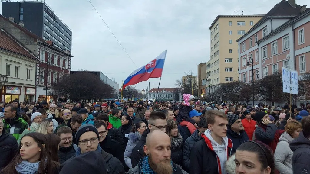 “We Will Not Be Silenced”: Protesters Rally in Slovakia