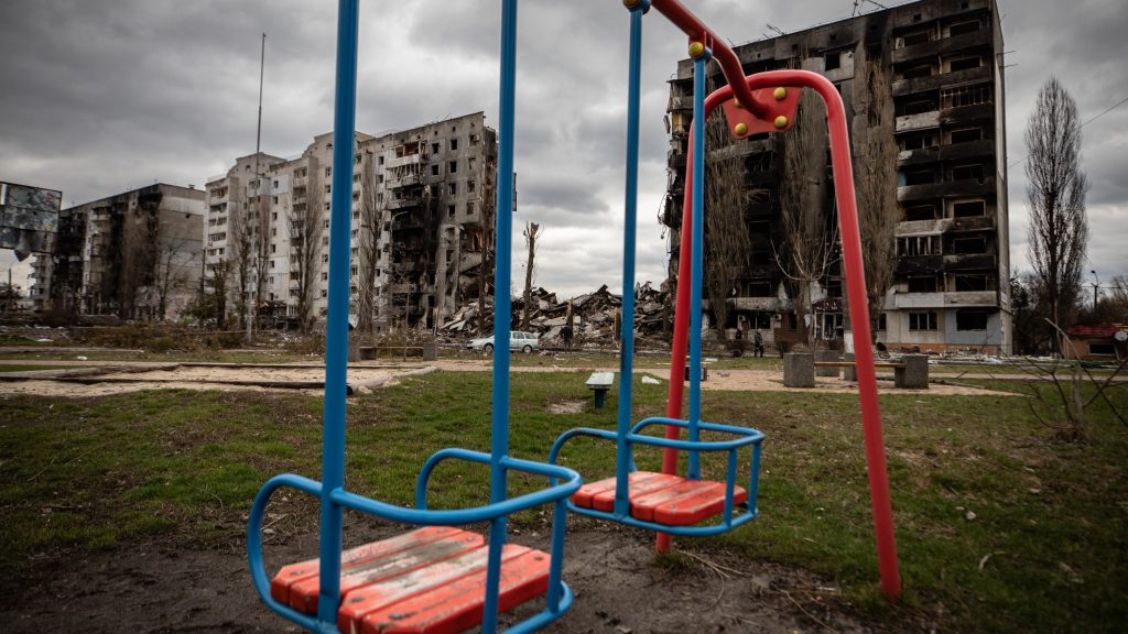 Russian Drone Debris Sparks Fire at Kyiv School